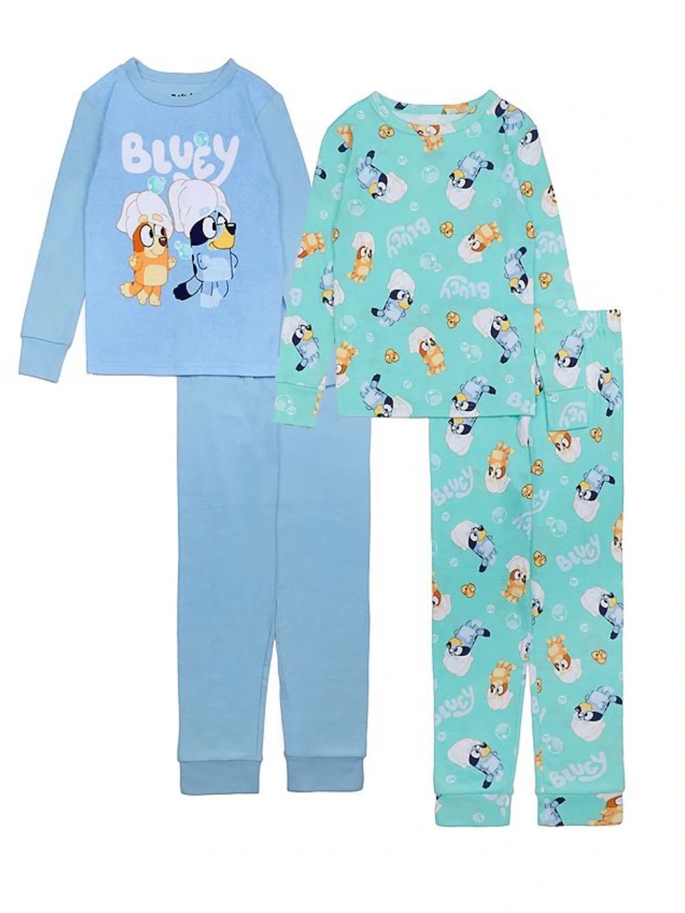 Bluey Spa Day 4 Piece Pajama Set